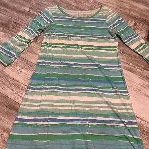 Lilly Pulitzer Striped Dress - Green and Blue